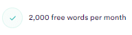 CopyAi's word limit (free plan)