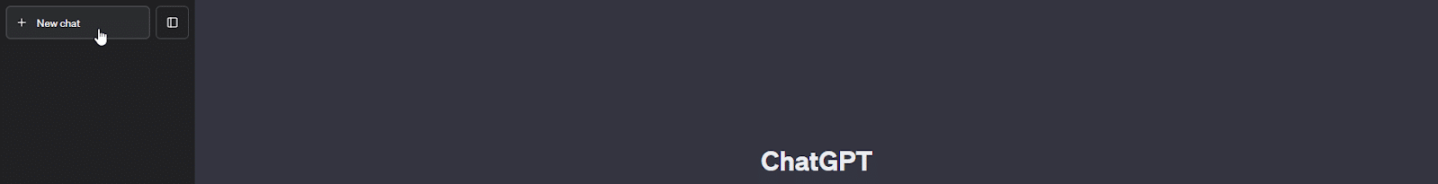ChatGPT start new chat