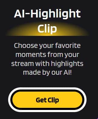 AI highlight clip option button