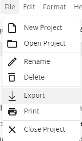 QuillBot export option