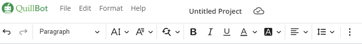 QuillBot  formatting options