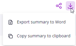 Wordtune export options